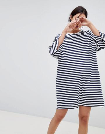 Kowtow Oversized Striped T-shirt Dress - Multi