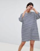 Kowtow Oversized Striped T-shirt Dress - Multi