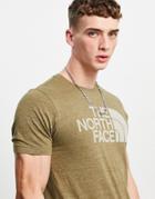 The North Face Half Dome Triblend T-shirt In Khaki-green