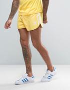 Adidas Originals Retro Shorts In Yellow Cf5302 - Yellow