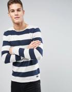 Produkt Knitted Sweater With Stripe - Navy