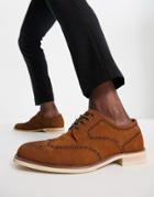 Gianni Feraud Lace Up Brogues In Brown