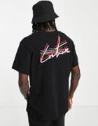 The Couture Club T-shirt In Black With Logo Chest And Back Print