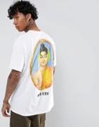 Hnr Ldn Back Print T-shirt In Oversized - White