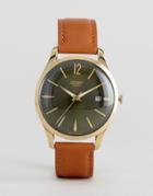Henry London Chiswick Leather Watch In Tan - Tan