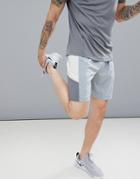 Asos 4505 Shorts With Cut & Sew Panels In Grey - Gray