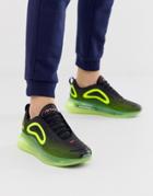 Nike Air Max 720 Sneakers In Black And Green Ao2924-008