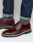 Ted Baker Oktibr Hi Shine Derby Shoes - Red