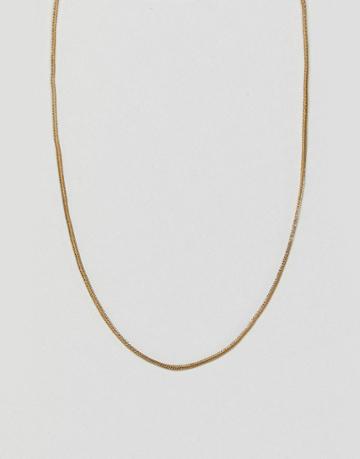 Aetherston Link Chain Necklace In Antique Gold - Gold