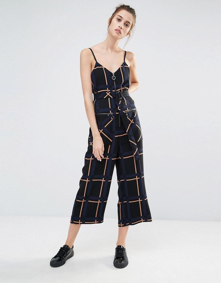 Sportmax Code Zitto Check Jumpsuit - Multi