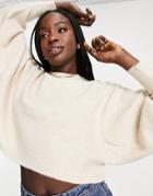 Miss Selfridge Pale Blue Knit Batwing Sweater-blues