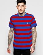 Fred Perry T-shirt With Bold Stripe - Regal