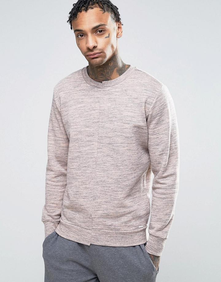 Diesel S- Shins Seam Detail Sweat - Pink