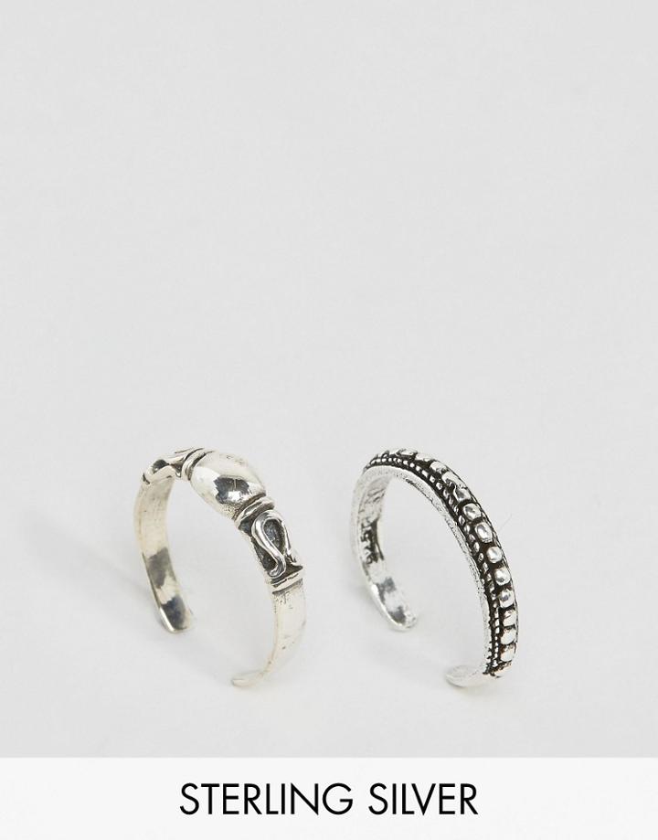 Kingsley Ryan Sterling Silver Cobra Ring Pack - Silver