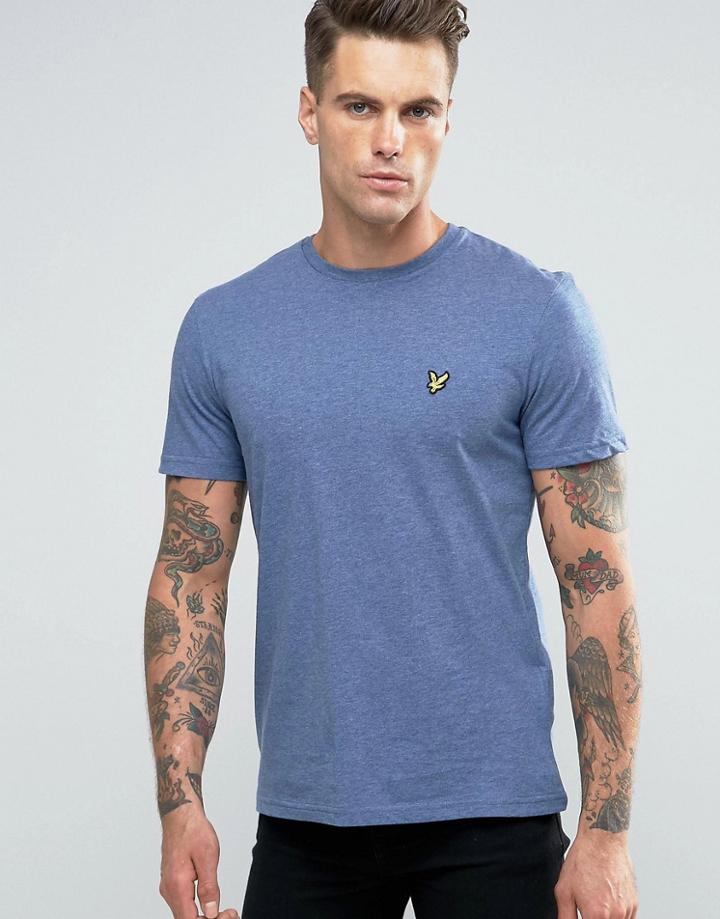 Lyle & Scott T-shirt Eagle Logo In Blue Marl - Blue