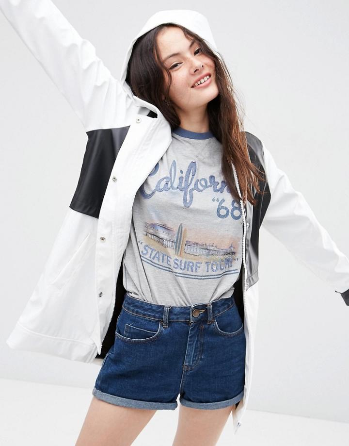 Asos Rain Trench In Mono - Multi