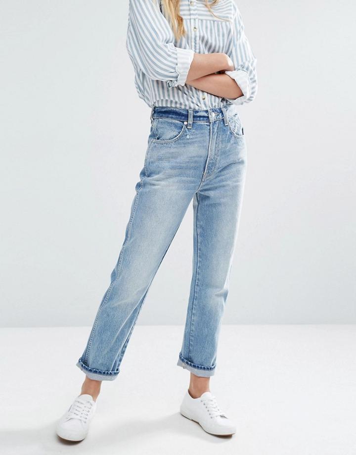 Rolla's Original Straight Mom Jeans - Blue