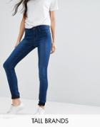 Vero Moda Tall High Waist Indigo Skinny Jeans - Blue
