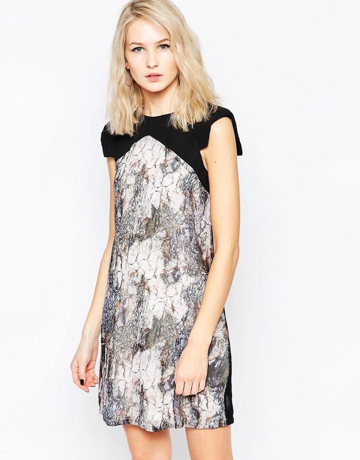 Little Mistress Printed Shift Dress - Print