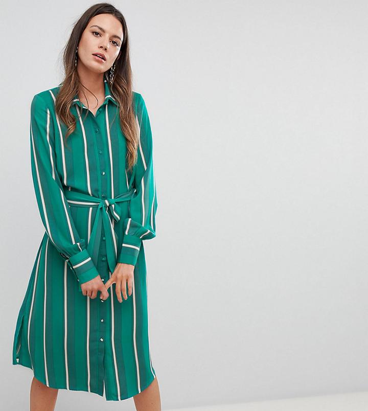 Y.a.s Tall Stripe Shirt Dress - Multi