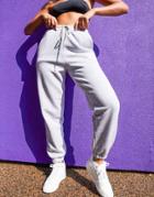 Asos Design Oversized Sweatpants In Gray Marl-grey