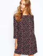 Suncoo Cathy Dress In Cloudy Print - Rouge