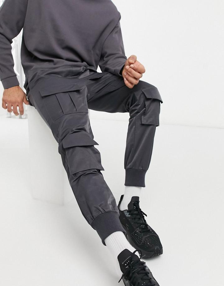 Sixth June Cargo Pants In Gray-grey