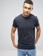 Asos Crew Neck T-shirt In Blue - Blue