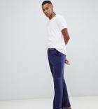 Tommy Hilfiger Crew Neck T-shirt And Pants Pyjama Set In White And Navy - Navy