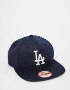 New Era 9fifty La Dodgers Speckle Snapback Cap - Blue