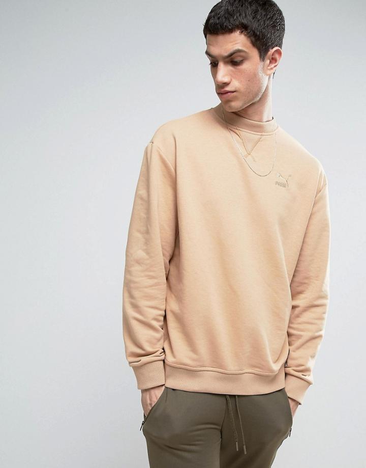 Puma Heritage Sweatshirt In Tan - Tan