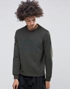 Systvm Comb Sweater In Khaki - Green