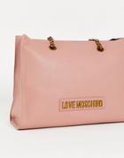 Love Moschino Logo Tote Bag In Pink