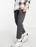 Only & Sons Cropped Slim Fit Chinos In Gray