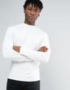 New Look Turtleneck Top In White - White