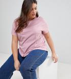Asos Curve Ultimate T-shirt With Crew Neck - Pink