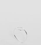 Asos Sterling Silver Twisted Open Circle Ring - Silver