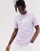 Fila Eagle T-shirt With Large Logo In Lilac - Purple