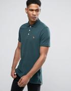 Abercrombie & Fitch Slim Fit Core Polo With Moose Embroidery In Olive - Green
