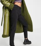 Only Tall Emily Straight Leg Jeans In Black
