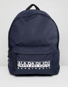 Napapijri Hala Logo Backpack With Taping In Navy Tribe Pack - Navy