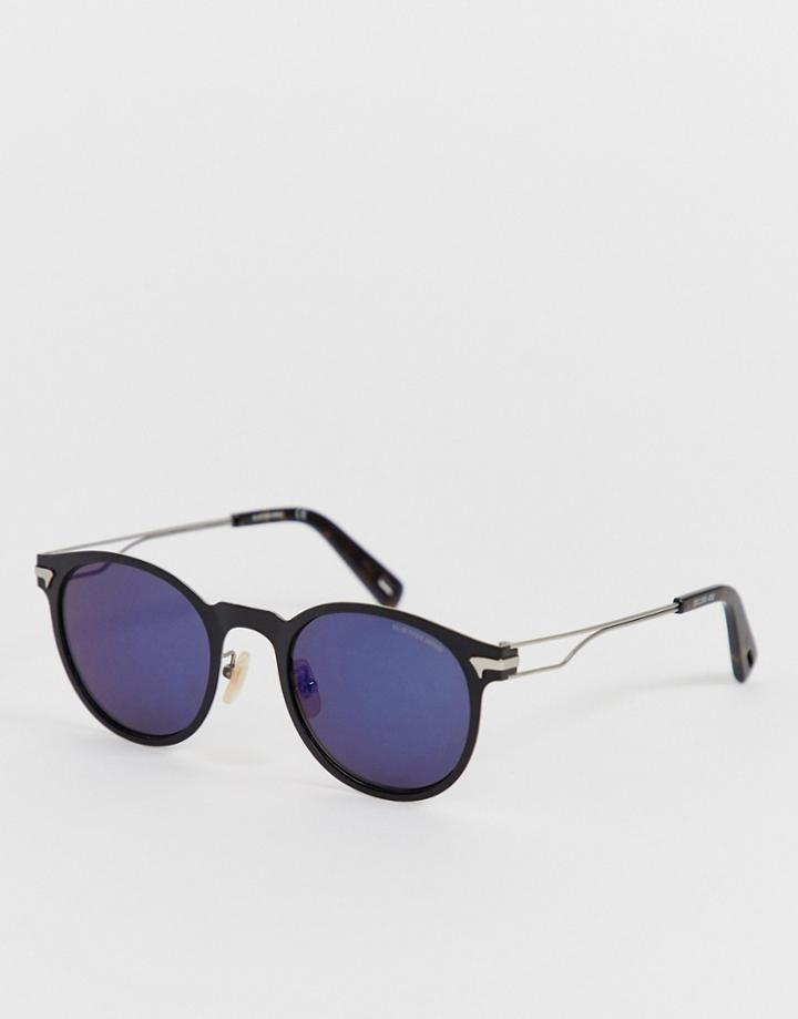 G-star Round Stormer Sunglasses With Clasp Detail-black