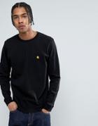 Carhartt Wip Long Sleeve Chase Regular Fit T-shirt - Black