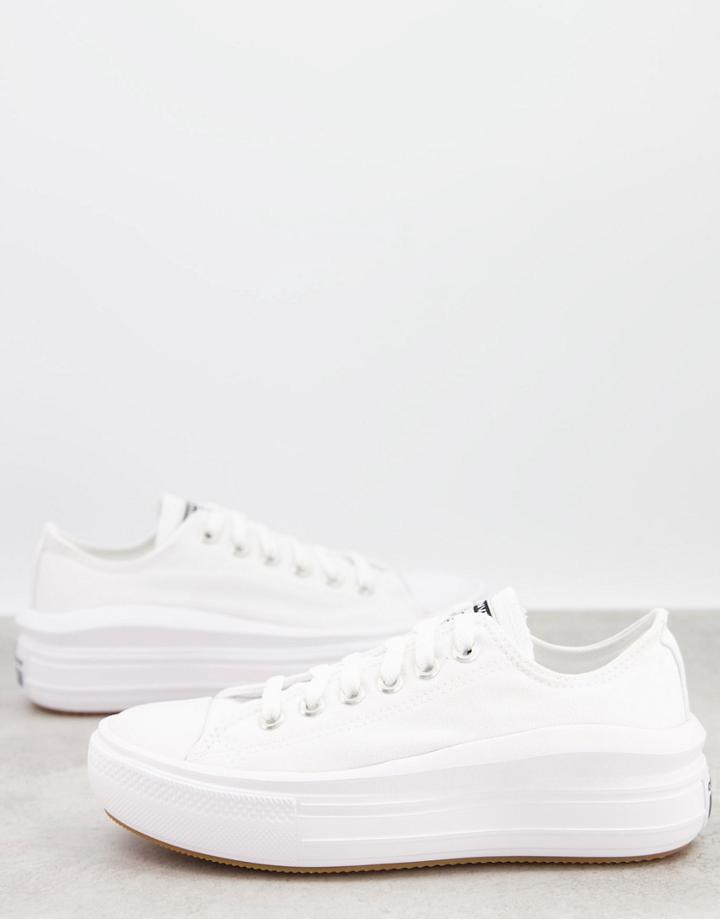 Converse Chuck Taylor All Star Ox Move Canvas Platform Sneakers In White