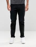 Diesel Larkee-beex Tapered Jeans 674n Washed Black - Black