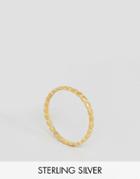 Dogeared Gold Plated Circle Thin Multi Circle Ring - Gold