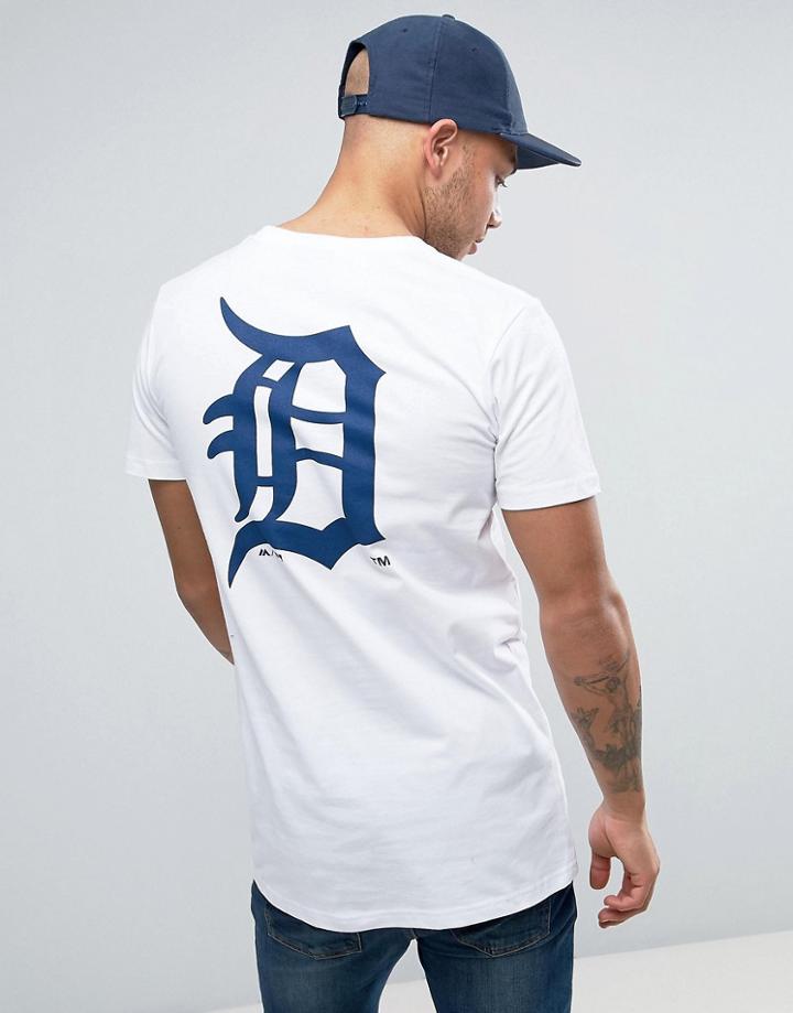 Majestic Detroit Tigers Longline T-shirt - White