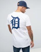 Majestic Detroit Tigers Longline T-shirt - White