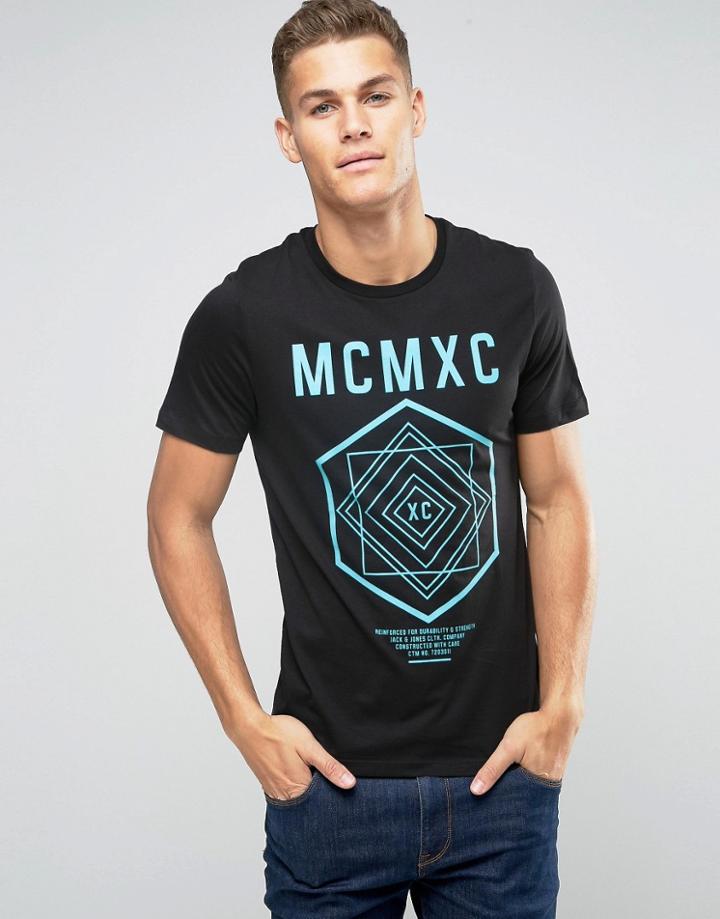 Jack And Jones Crew T-shirt - Black