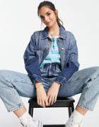 Timberland Front Box Logo Print T-shirt In Black